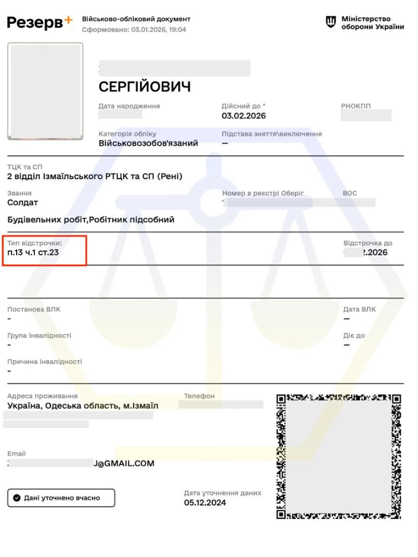 ОТРИМАЛИ ВІДСТРОЧКУ ПО ДОГЛЯДУ ЗА БАТЬКОМ З ІНВАЛІДНІСТЮ